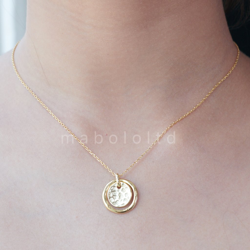 8k Gold Vermeil On 925 Sterling Silver Eternal Love Gold Necklace